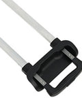 Adjustable Aluminum Telescopic Luggage Handle Replacement For Suitcases Built To Last Grab And Go Travel Accessory With Easy Grip 93.5 Cm By 16 Cm Black Finish, black handle close-up