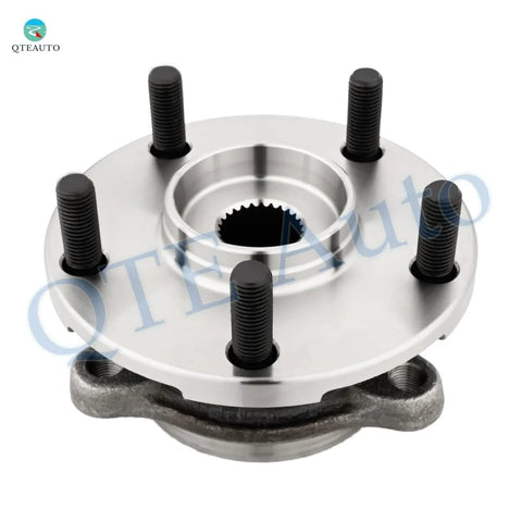 Front view of Set Of Four Front And Rear Wheel Bearing Hub Assemblies For 2006 2012 Toyota RAV4 4WD L4 Models Plug And Play Ready