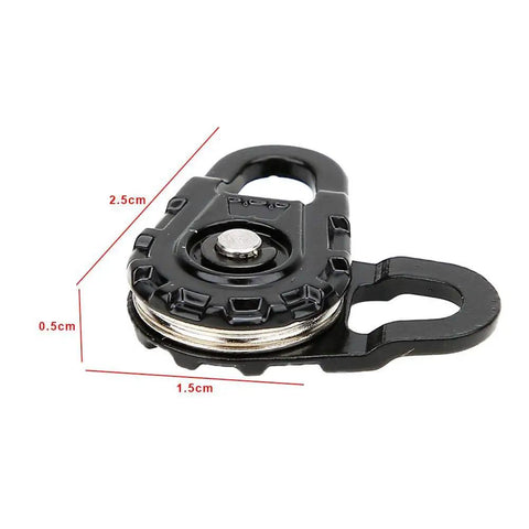 Heavy Duty RC Winch Snatch Block for 1 to 10 Scale RC Cars, black metal snatch block with pulley wheel