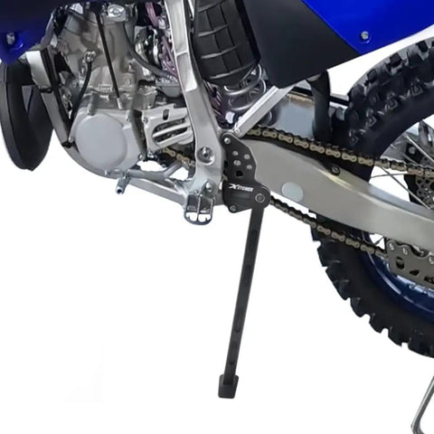 Ultra Lightweight Aluminum Kickstand For YZ125 And YZ250 Dirt Bikes 2005 2026 installed on a Yamaha dirt bike