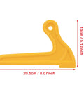 Two Pack V Type Wood Saw Push Sticks With Durable ABS Build For Table Saw Carpentry And Woodworking Router Or Jointer Safety Accessories For Cutting Precision And Safer Controlled Feeds, single stick with measurements