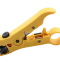 Universal Cable Stripper And Cutter For Flat Or Round Wires Including Cat5 Cat6 And Coaxial Coax Stripping Tool