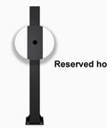 Built Different Free Standing Ev Charger Holder And Cord Wrap Organizer Weatherproof Steel Post with reserved hole for installation.