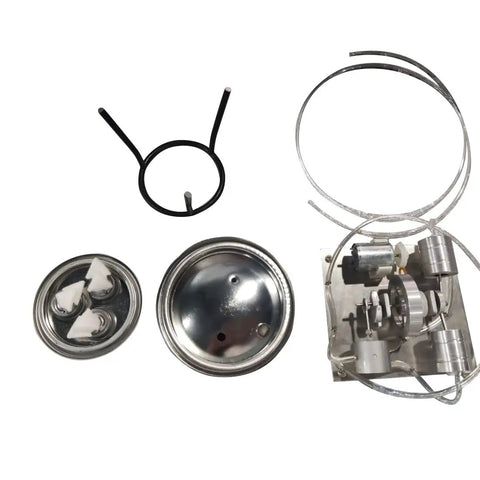DIY Steam Engine Model Kit With Boiler Syringe Alcohol Burner And Electric Generator For Hands On STEM Experiments Build Your Own Real Power System At Home For Makers, metal parts