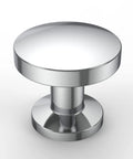 Polished Chrome Cabinet Knobs 10 Pack, Zinc Hardware for Kitchen Cabinets, Drawers, and Dressers, 1.2 Inch Diameter
