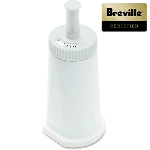 Breville BES008 water filter cartridge for espresso machines, white plastic with ribbed top dial