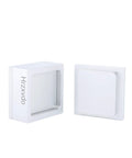 Pre Press Aluminum Mold 6061 CNC Machined Mold For Precise Casting And Durable Tooling Silver 2.5 By 2.5 Inch Pro Grade Molding Jig For DIY Projects And Pro Makers, white mold shown open and closed