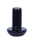 Six Piece Grade Five Titanium Disc Brake Rotor Bolts M5x10mm Torx T25 Head shown from side, highlighting design and thread details.
