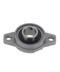 Heavy Duty 8mm Shaft Mount Self Adjusting Pillow Block Flange Bearings Zinc Alloy Diamond Seat Steady Rotary State Wear And Rust Protection Smooth Rotation Under Load Sealing Blocks Dirt For Heavy Work Where You Dont Care About Failures Anymore, front view