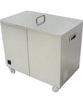 Heavy Duty Stainless Steel Ultrasonic Cleaner With Slick Digital Display Knocks Tough Grime Loose Fast Perfect For Jewelry And Tiny Tools Stepless Power Control Plus Rapid Drain Valve Keeps Things Clean Without The Hassle, stainless steel cleaning tank on wheels.
