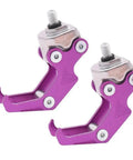 2 Pack Sturdy Metal Front Hooks For Scooter And Electric Skateboard Hang Helmets Bags And Gear CNC Processed Rustproof Front Mount Rack