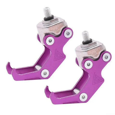 2 Pack Sturdy Metal Front Hooks For Scooter And Electric Skateboard Hang Helmets Bags And Gear CNC Processed Rustproof Front Mount Rack