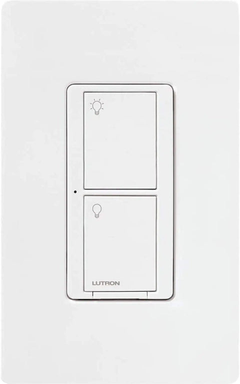 Smart Switch With Wall Plate For LED Lights And Fans, 5 Amp, Single Pole Or 3 Way, Neutral Required, Hub Required For Full Smart Home Control, White