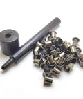 Brass Eyelets Rivets Kit For Kydex Holsters With One Tool And 100 Pieces Size 8 9 7.9 Mm Under Flange Length 0.267 In