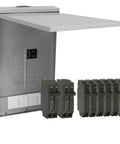 125A Main Breaker Outdoor Load Center 120/240V AC, 12-Space 24-Circuit Surface Mount Panel with preloaded breakers