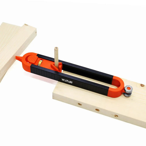 Slick Dual Sided Contour Gauge And Profile Scribe Tool With Tight Grip Lock For One Handed Glide Smooth Pin Tracing copying edges on wood.