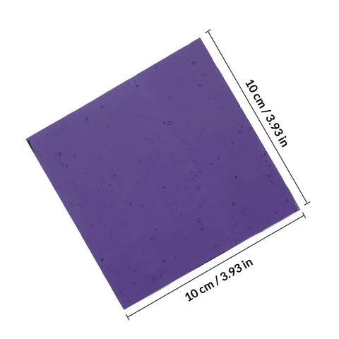 10 cm cobalt glass sheet, purple-blue square lab glass for flame color testing and filtration