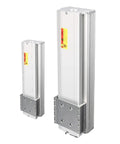 Dead Nuts Accurate Precision Enclosed Linear Guide Electric Slide Table Module showcasing two sizes of aluminum electric slide actuators.