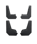 Tesla Cybertruck 2024 To 2025 Full Set Heavy Duty Front Rear Wheel Mud Flaps Knockout Fit Splash Guards in black design.