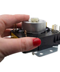 Gas Clothes Dryer Timer Replacement 115V 60Hz 3W Model Specific Not Universal Compatible With WPW10185981 AP6016540 held in hand