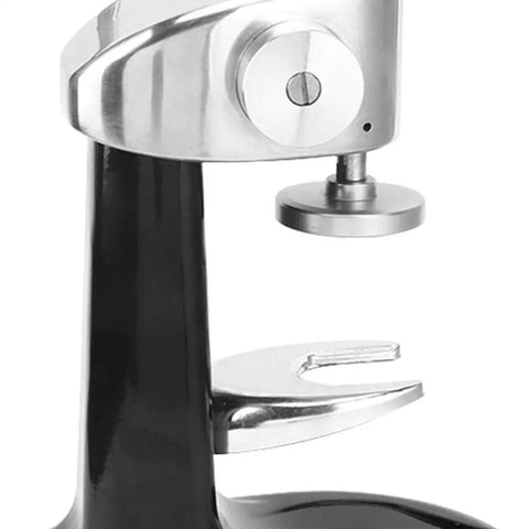 Gotta Have This Straight Fire Pro Grade Stainless Steel Coffee Tamper With Accurate Dial Gauge for smooth espresso pulls close-up.