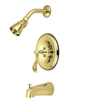 Century Tub And Shower Faucet With Polished Brass Finish, Built Tough No Fuss Setup, Pressure Balanced Washerless Cartridge