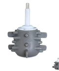 Silicone garlic peeler attachment for cylindrical electric meat grinders, shown unattached, with ridged design for fast peeling.