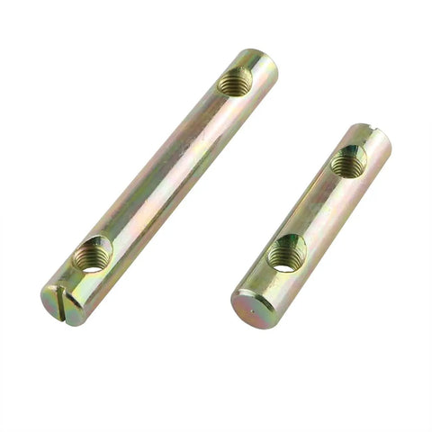 Barrel Nut Set Four Piece Slotted Nut Kit With Two Hole Cylindrical Cross Dowels Stainless Steel 8x60mm and 8x82mm
