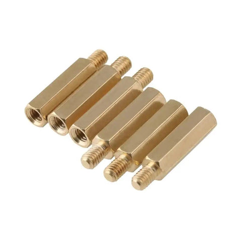 380pcs M2 Brass Hex Spacer Standoff Kit For Circuit Boards And Motherboards, Go-To Male And Female Threaded Pillars In 15 Sizes From 3mm To 30mm, PCB Mounting Hardware, Durable Brass Copper Material