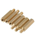 380-Piece Brass M2 Hex Standoff Spacer Set For DIY PC Builds, Male And Female Threaded Pillars, Assorted PCB Motherboard Hardware Kit, Great For Chassis, Enclosures, Rigs, And Electronics Projects, brass hex spacers shown