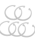 Image of Five Piece Stainless Steel Snap Ring Set C Type Elastic Retaining Clips For Grooved Shafts Internal Circlip Assortment Kit.
