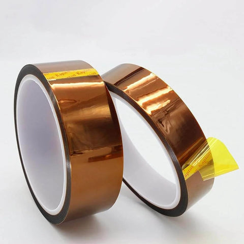 3D Printer Heat Resistant Kapton Polyimide Insulating Tape, 20mm x 30m roll, adhesive BGA tape for electrical insulation projects
