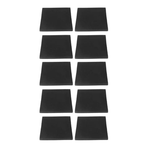 Score Your 10 Piece Soft Gray Soundproof Foam Panels For Premium Acoustic Treatment And Flame Retardant Safety They Smooth Out Room Tone Banishes Echo Nonsense Fast, ten gray foam panels arranged in two rows.