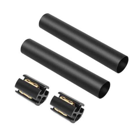 Ultimate Underground Electrical Wire Splice Kit Featuring Two Heavy Duty Heat Shrink Tubes For Robust Direct Burial Seals That Keep Water And Debris Out While Providing Reliable Solid Connections For A Super Smooth Mounting Job. black heat shrink tubes and splice connectors