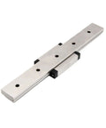Smooth High Precision Linear Guide Rail Kit 24mm With Bearing Steel MGW12C Stainless Carriage For Super Quick 3D Printing And CNC Projects, angled view
