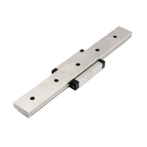 Smooth High Precision Linear Guide Rail Kit 24mm With Bearing Steel MGW12C Stainless Carriage For Super Quick 3D Printing And CNC Projects, angled view