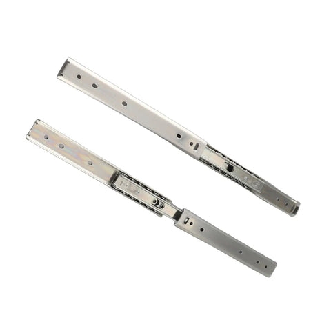 Two Pack 8 Inch Drawer Slides With Full Extension Ball Bearing Runners Heavy Duty Cold Rolled Steel Side Mount Hardware For Gaming Cabinets And Electronics Smooth Silent Glide, side view