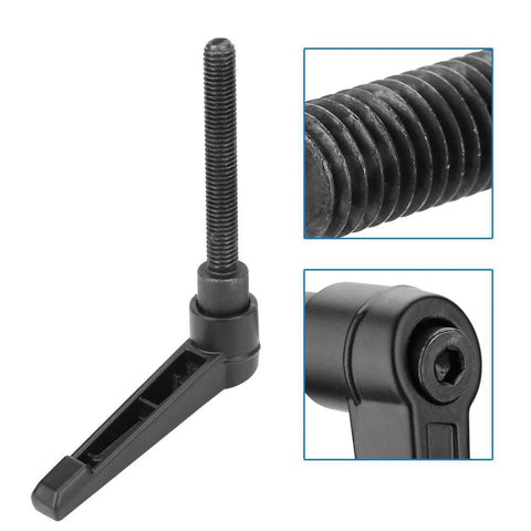 4 Pieces Clamping Lever Handles M8 Stainless Steel Male Thread Adjustable Knobs For Machine Tools Black 60mm Length Suitable For Packaging Equipment