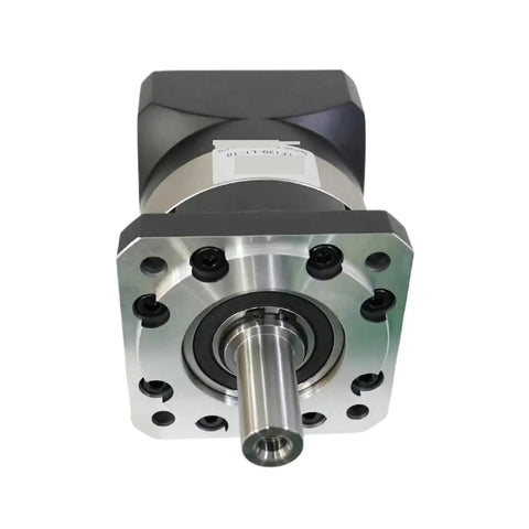 Premium Planetary Gear Reducer Built Like A Tank Delivering Rock Solid Precision Transmission With Smooth 1:10 Speed Reduction And Low Backlash, showcasing robust metal design.