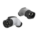 Bulletproof Heavy Duty EV Charger Adapter 32 Amp Plug And Go Converter From Tesla To GBT Standard For Electric Cars 250 Volt showing adapter plug