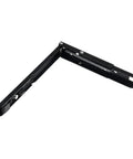 Black Wall Mounted Triangle Folding Workbench Bracket Heavy Duty Steel Built To Last Adjustable 4 8 10 12 Inch Size Options