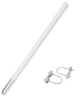 Beefy 17 Inch Fiberglass Mobile Radio Antenna for 400-470MHz GMRS and Ham Radio, SO239 Connector, 2.5 dBi Gain with mount brackets