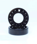 Rock Solid 2 Pcs High Temperature Ball Bearings 30X55X13MM TB6006 Deep Groove Construction in black color.