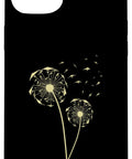 Hang Glider Art Phone Case For iPhone 15 Plus Men Women Teens Dope Hang Glider Graphic Aviation Gift For Pilots And Flyers Hang Gliding Enthusiasts Protective Shockproof Cover Funny Birthday Christmas Present with dandelion design