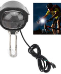 Dual Function 12W E Bike Front Headlight With Built In Horn For Night Rides 36V 48V 60V Compatibility IPX5 Waterproof