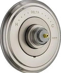 Cassidy 14 Series Single-Handle Valve Trim in Stainless Steel with Pressure Balance Cartridge, Universal Rough-In, LHP Handle Sold Separately