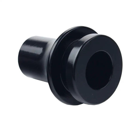 Manual Gear Shift Knob Boot Adapter 12x1.25, Black, billet aluminum with cylindrical design for manual trans cars.