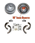 Upgraded Kumeotum Rear Drum Brake Kit With 10 Inch Drums And Shoes For Ford Ranger Plus Mazda B2500 B3000 Full Hardware Set 10in