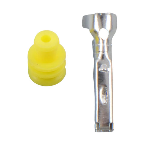Awesome 800 Pc Weather Pack Kit With 1 To 6 Pin Connectors For Auto Marine Wiring Setup Featuring Super Tough Sealed Housings And Premium Brass Contacts To Keep Wiring Connections Safe From Moisture Rust And Dirt Every Single Day No Hassle yellow weather pack seal and brass terminal