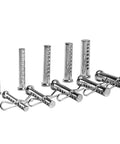 74-Piece Zinc-Plated Clevis Pin Set With Assorted Sizes For Mowers, Trailers, Gates And Handy DIY Projects, Includes 1/2 x 2, 7/16 x 2 visible